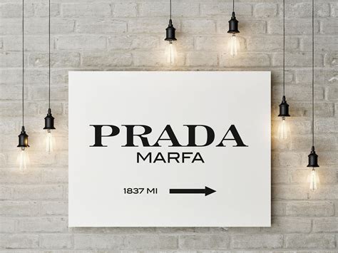 prada marfa poster print.